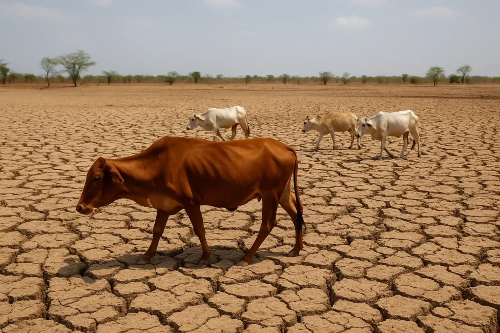 Livestock face survival challenges in dry regions