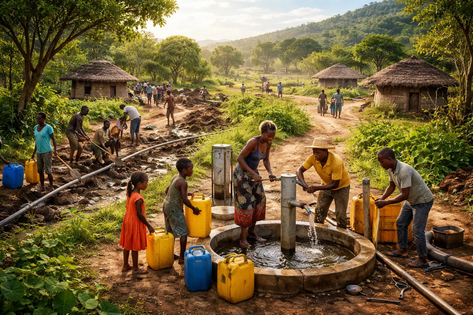 Residents maintain community water projects