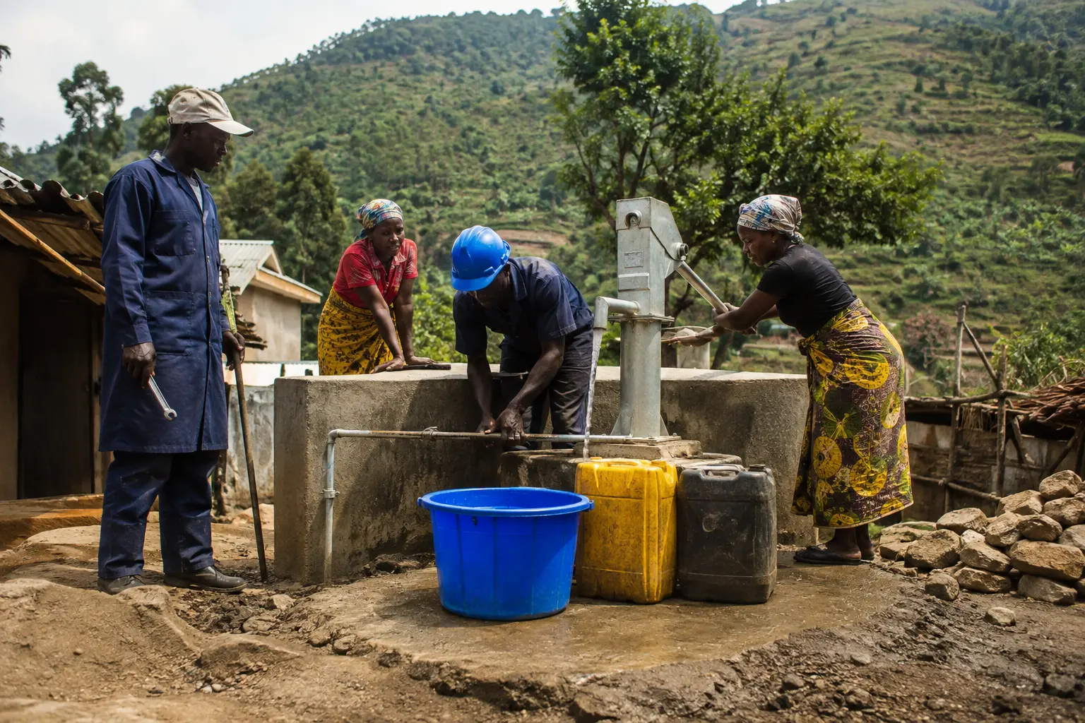 Locals running Community Water Projects